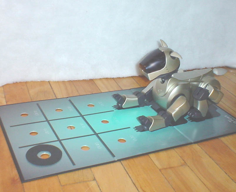 Aibo signalling its move with ears